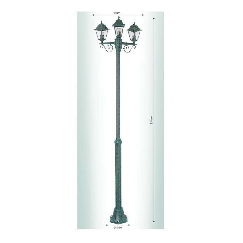 ΚΕ100 Ιταλικό Φωτιστικό - Φανάρι Εξωτερικού Χώρου Αλουμινίου ΚΕ100 - Image 1