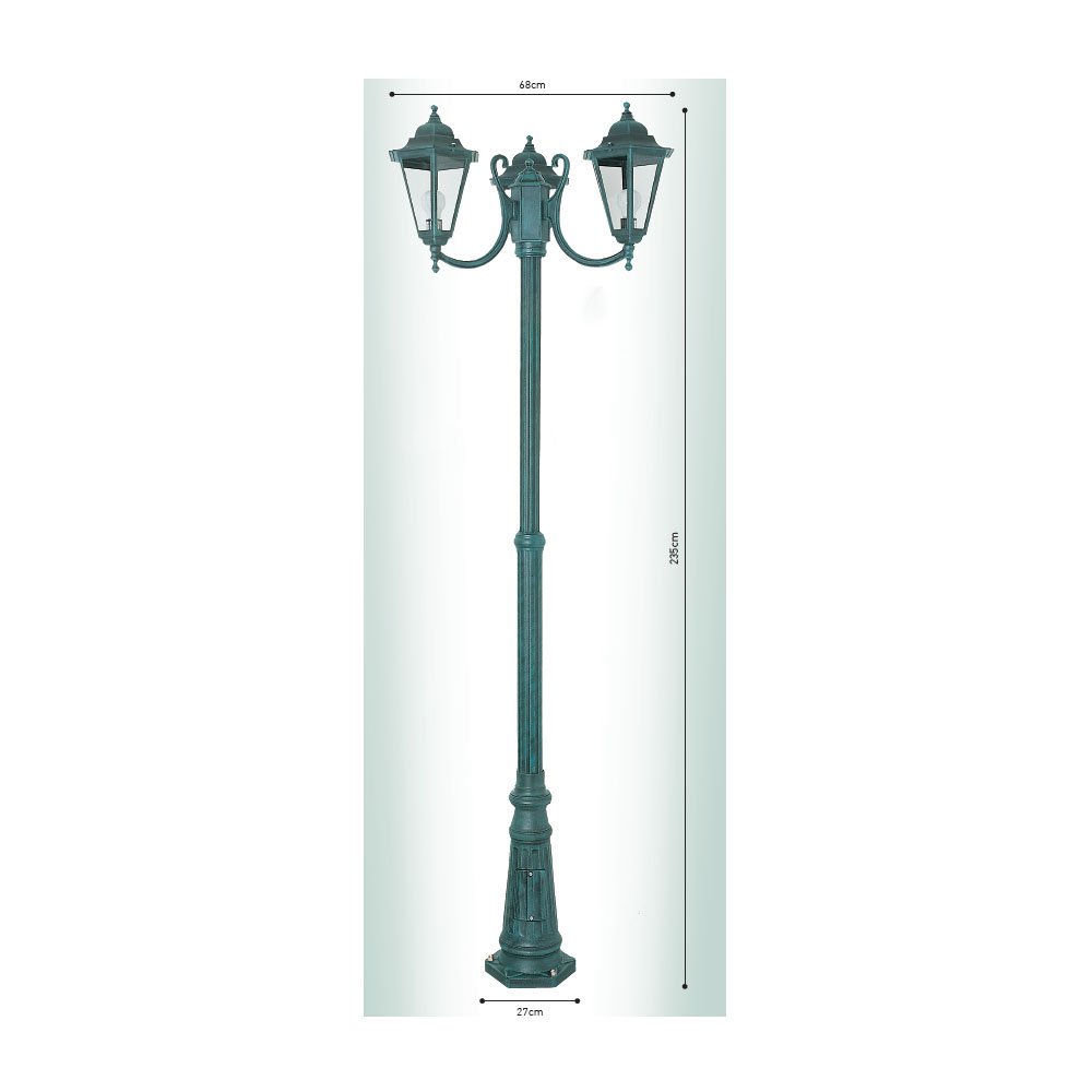 ΚΕ160 Ιταλικό Φωτιστικό - Φανάρι Εξωτερικού Χώρου Αλουμινίου ΚΕ160 - Image 1