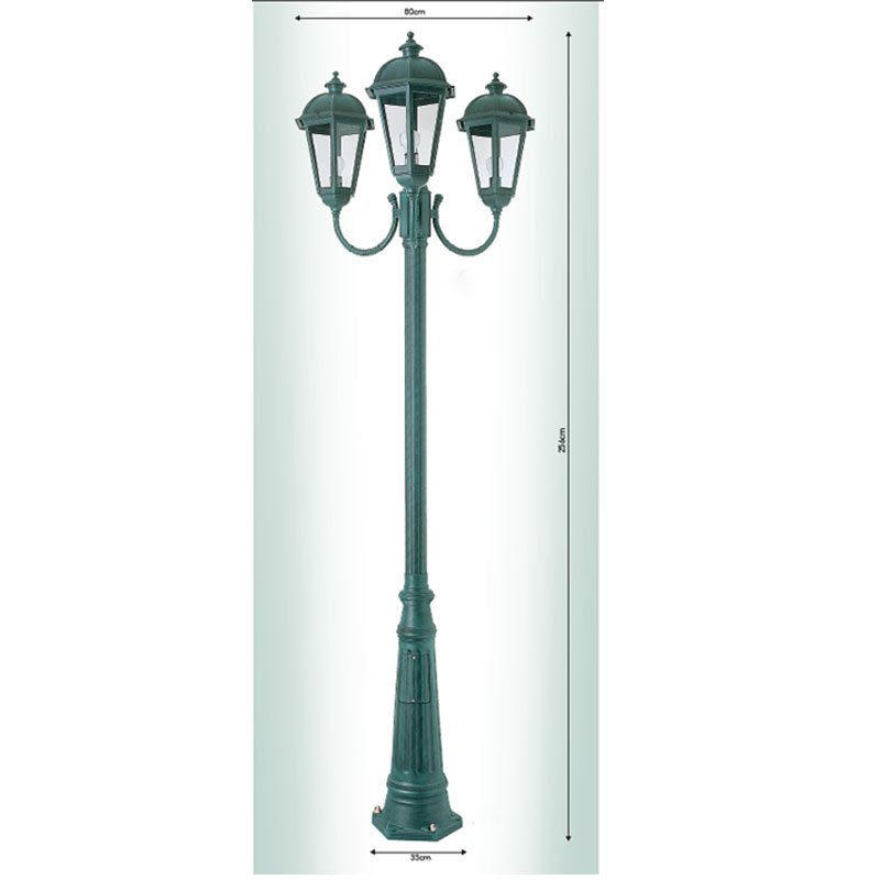 ΚΕ190 Ιταλικό Φωτιστικό - Φανάρι Εξωτερικού Χώρου Αλουμινίου ΚΕ190 - Image 1