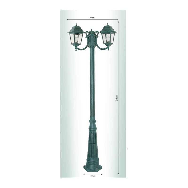 ΚΕ390 Ιταλικό Φωτιστικό - Φανάρι Εξωτερικού Χώρου Αλουμινίου ΚΕ390 - Image 1