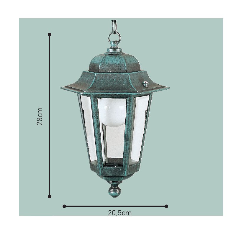 ΚΡ130 Ιταλικό Φωτιστικό - Φανάρι Εξωτερικού Χώρου Αλουμινίου ΚΡ130 - Image 1