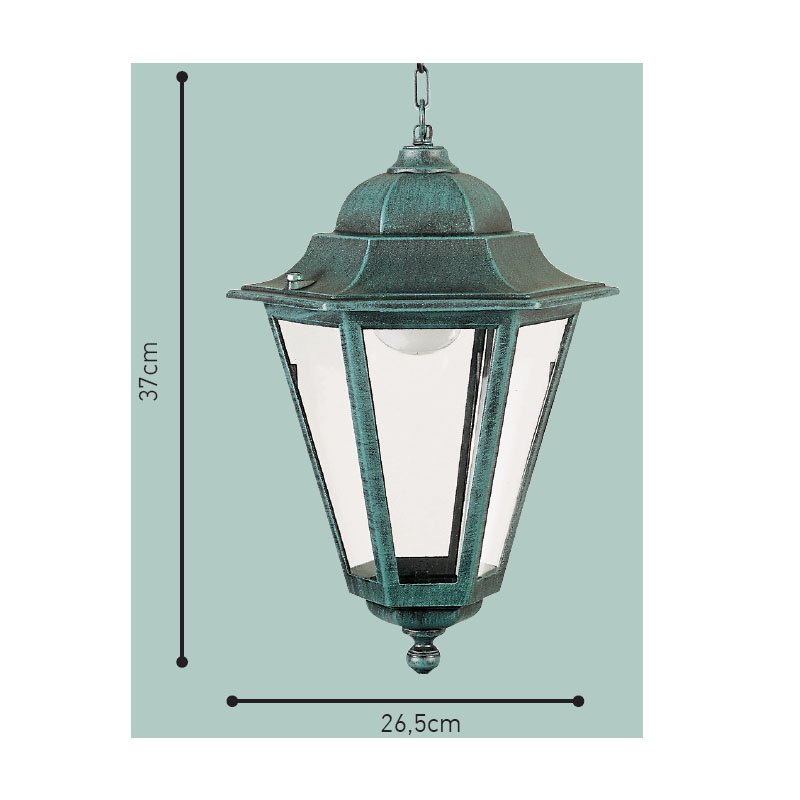 ΚΡ160 Ιταλικό Φωτιστικό - Φανάρι Εξωτερικού Χώρου Αλουμινίου ΚΡ160 - Image 1