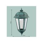 Ιταλικό Φωτιστικό - Φανάρι Εξωτερικού Χώρου Αλουμινίου ΚΡ190