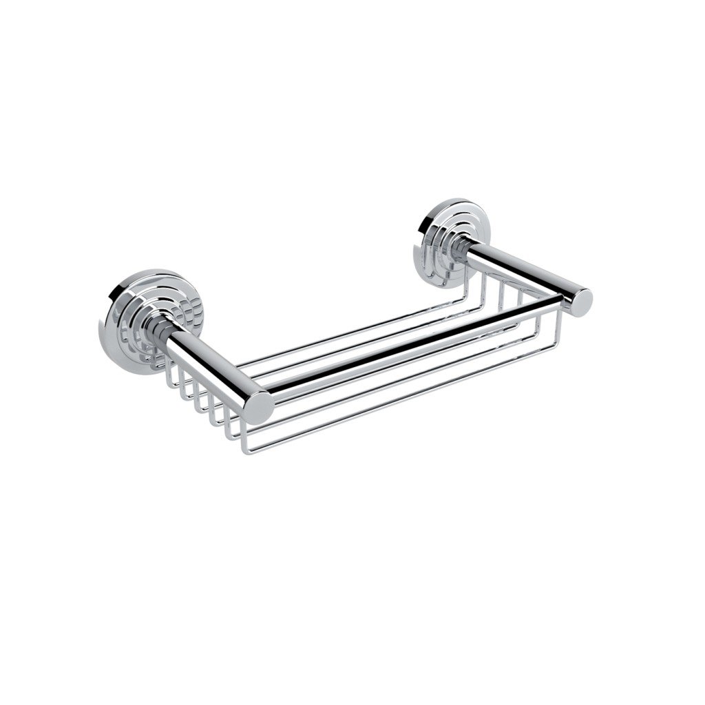 14_brass_deep_sponge_basket_chrome-1024x1024 308.27.22 Σπογγοθήκη Διπλής Στήριξης Βαθειά Brass 280x120x65 by Verdi - Image 1