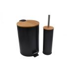 Πεντάλ και πιγκάλ σετ 7Lt σε χρώμα Μαύρο. (soft close)