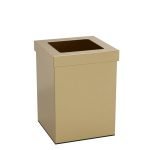 Καλάθι Γραφείου / Δωματίου 12 Lit - Brushed Gold, Pam & Co, W20 x D20 x H30 (cm), 202030-023