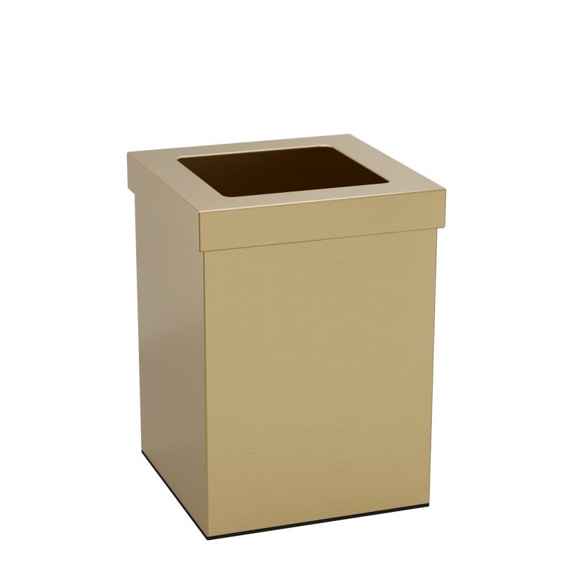 66e2ad58eb573_202030-023 Καλάθι Γραφείου / Δωματίου 12 Lit - Brushed Gold, Pam & Co, W20 x D20 x H30 (cm), 202030-023 - Image 1