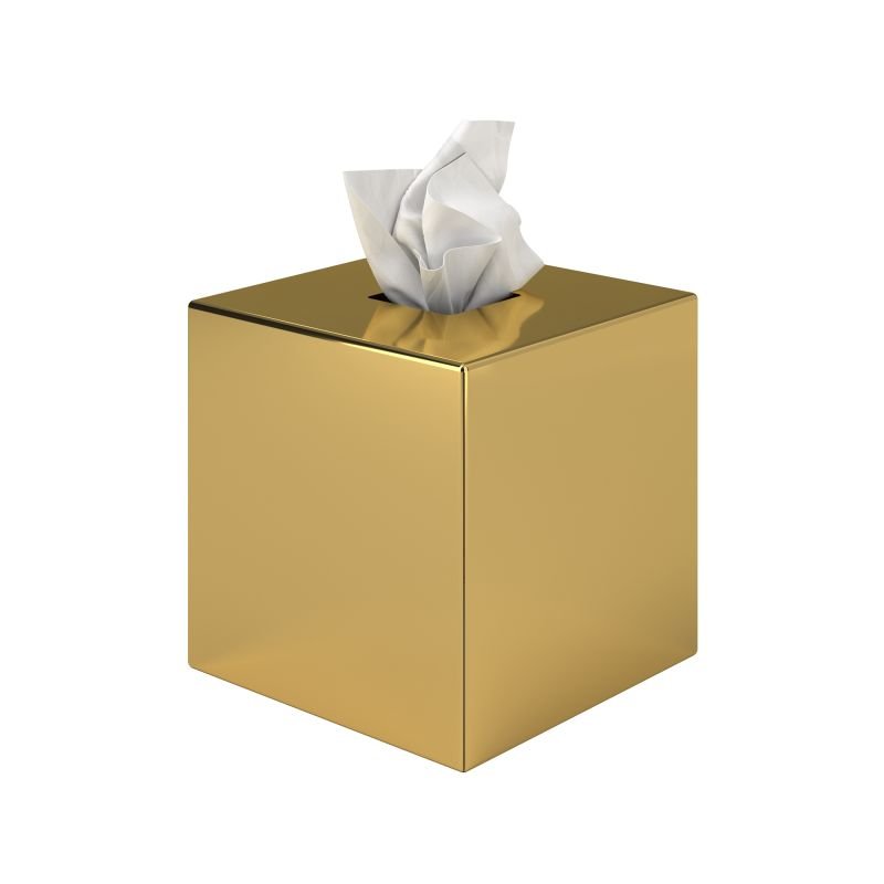 66e49624e0646_124-024 Θήκη Χαρτομάντηλων Κύβος - Gold, Pam & Co, W13 x D13 x H13 (cm), 124-024 - Image 1