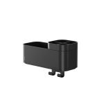 Tiger 2-Store Επιτοίχιο Ράφι με Θήκες και Κρεμάστρες 25 cm Black 800374 - Image 3