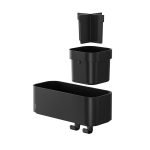 Tiger 2-Store Επιτοίχιο Ράφι με Θήκες και Κρεμάστρες 25 cm Black 800374 - Image 7