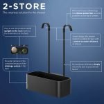 Tiger 2-Store Ράφι κρεμαστό για Βρύση Ντους 25 cm Black 800376 - Image 9