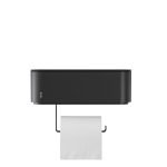 Tiger 2-Store Χαρτοθήκη Επιτοίχια με Αποθηκευτικό Χώρο Black 800378 - Image 3