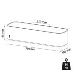 Tiger 2-Store Επιτοίχιο Ράφι 35 cm Black 800380 - Image 11