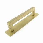 Λαβή  Εξώπόρτας από Ορείχαλκο Χρυσό Ματ 112.014.09 - L200 mm
