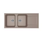Νεροχύτης κουζίνας LIFE 500 Tortora 43 ELLECI 116x50cm