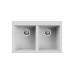 Νεροχύτης κουζίνας QUADRA 350 Bianco 68 ELLECI 79x50cm