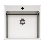 Νεροχύτης κουζίνας ανοξείδωτος COMPASS 500 Satinato ELLECI 54x51cm