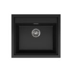 Νεροχύτης κουζίνας SINTESI 105 Black 86 ELLECI 57x50cm