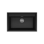 Νεροχύτης κουζίνας SINTESI 130 Black 86 ELLECI 79x50cm