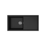 Νεροχύτης κουζίνας SINTESI 480 Black 86 ELLECI 100x50cm