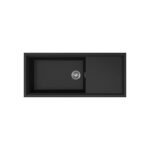 Νεροχύτης κουζίνας SINTESI 510 Black 86 ELLECI 116x50cm