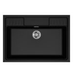 Νεροχύτης κουζίνας SPAZIO 900 Black 86 ELLECI 90x63,5cm