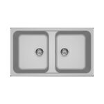 Νεροχύτης κουζίνας LIFE 450 Aluminium 79 ELLECI 86x50cm