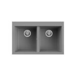 Νεροχύτης κουζίνας QUADRA 350 Titanium 73 ELLECI 79x50cm
