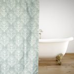 ΚΟΥΡΤΙΝΑ ΜΠΑΝΙΟΥ VINTAGE MENTA 180(Μ)X180(Υ)