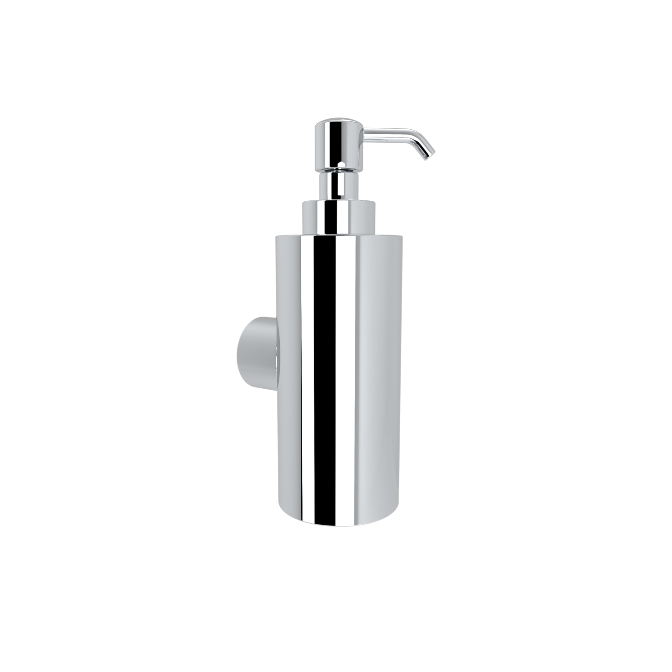 lamda soap dispenser solid 301.10.22 Επιτοίχιο DISPENSER Υγρού Σαπουνιού LAMDA - 220ml Chrome 60x75x190 by Verdi - Image 1