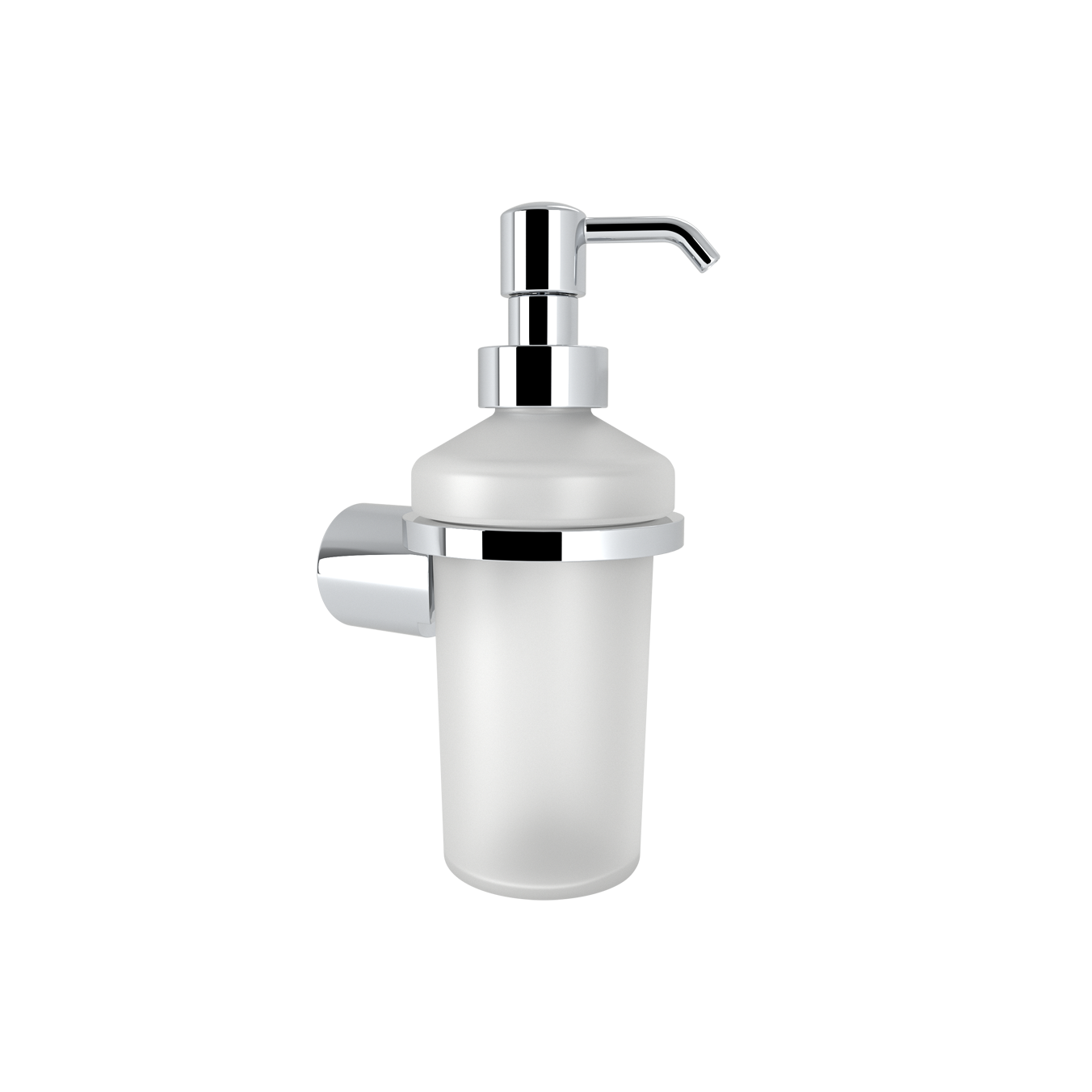 lamda soap dispenser 301.00.22 Dispenser Υγρού Σαπουνιού Lamda - Chrome 75x105x180 - 250ml by Verdi - Image 1