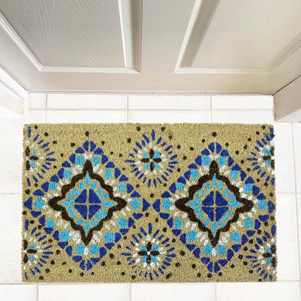 πατακι-εισοδου-ethnic-blue-40x60-8835 ΠΑΤΑΚΙ ΕΙΣΟΔΟΥ ETHNIC BLUE 40X60 - Image 1