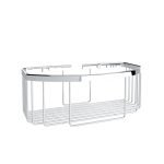 902.42.22 ΒΑΘΕΙΑ ΠΑΡΑΛΛΗΛΟΓΡΑΜΜΗ ΣΠΟΓΓΟΘΗΚΗ 270x120x100 Chrome - by Verdi