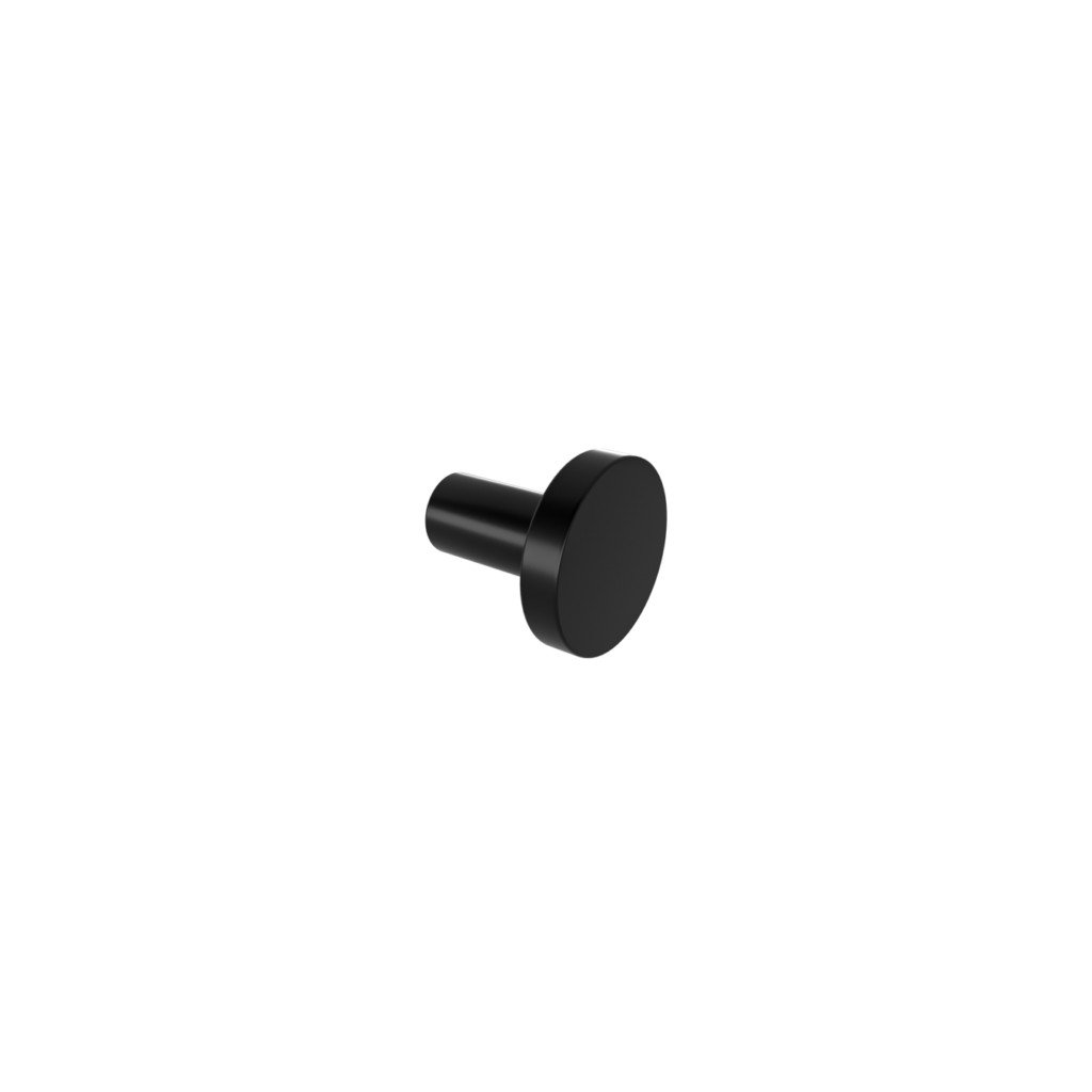 06_lamda_single_robe_hook_black_mat-1024x1024 301.02.05 Άγκιστρο Lamda - Black Mat 38x40x38 by Verdi - Image 1