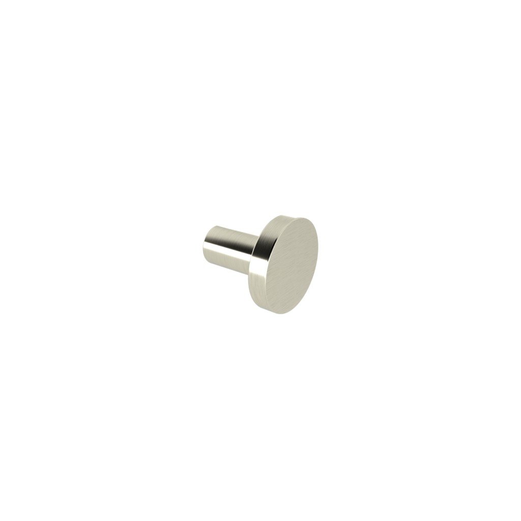 06_lamda_single_robe_hook_nickel_brushed-1024x1024 301.02.78 Άγκιστρο Lamda - Nickel Mat 38x40x38 by Verdi - Image 1