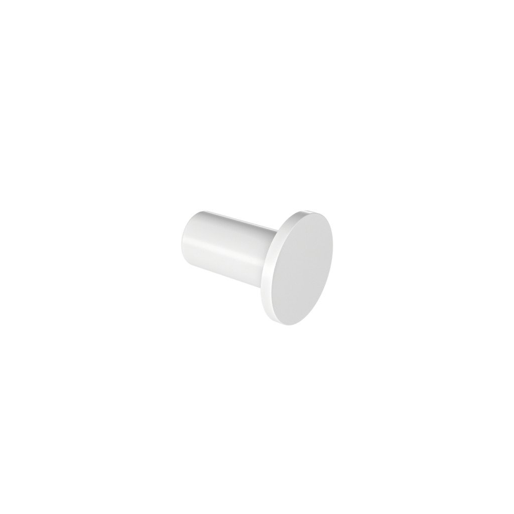 07_omicron_small_robe_hook_white-1024x1024 - Αντιγραφή 302.12.01 Μικρό Άγκιστρο Omicron - White Mat 28x32x28 by Verdi - Image 1