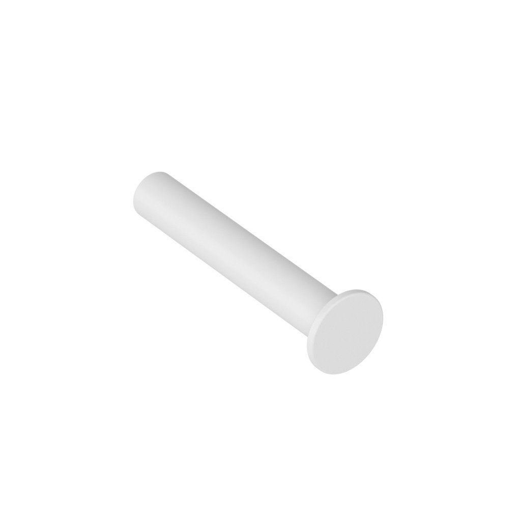 08_lamda_spare_toilet_roll_holder_chrome_white_mat-1024x1024 301.44.01 Εφεδρική Χαρτοθήκη Lamda - White Mat 32x115x32 by Verdi - Image 1