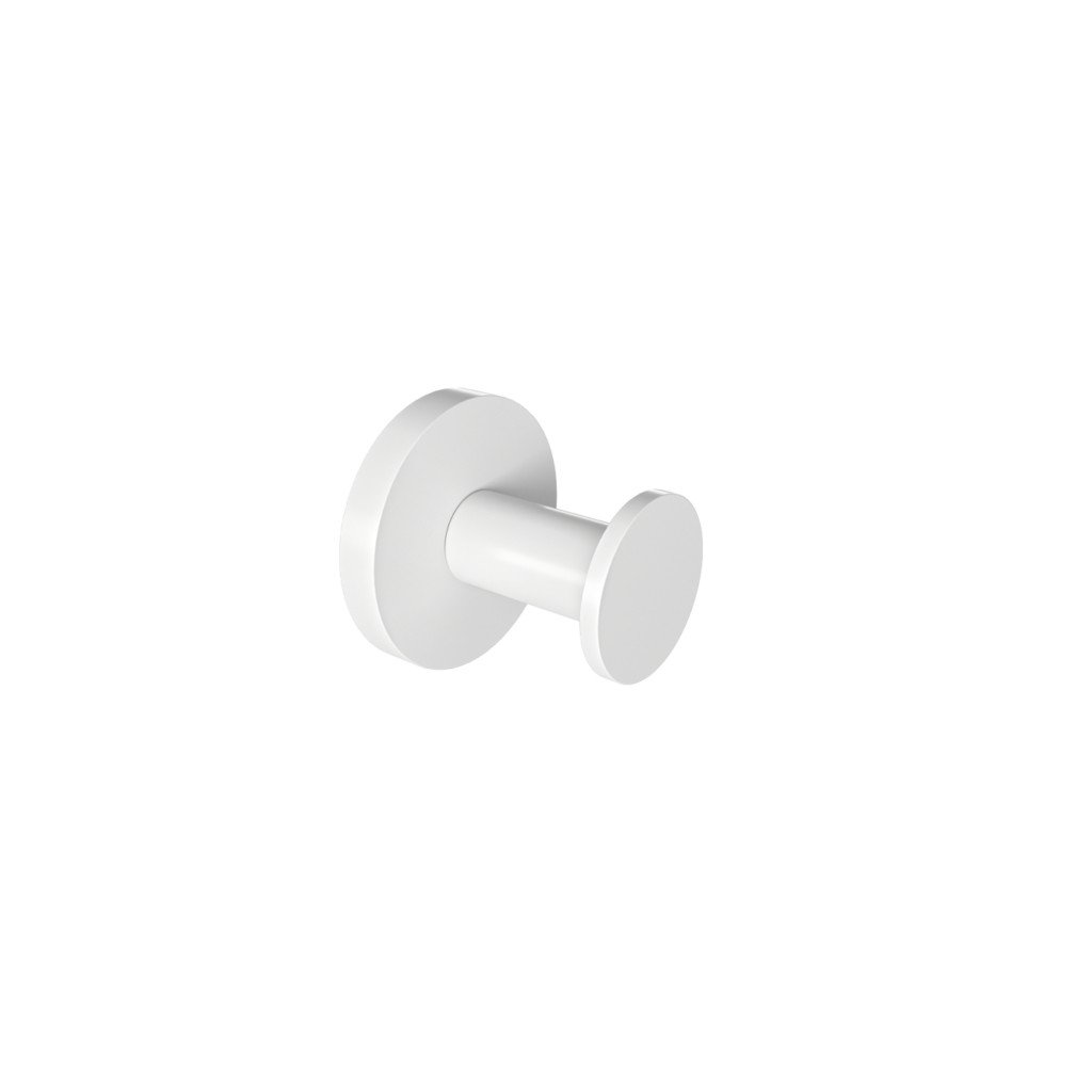08_omicron_robe_hook_white-1024x1024 - Αντιγραφή 302.02.01 Μονό Άγκιστρο Omicron - White Mat 44x40x44 by Verdi - Image 1