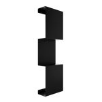 723.08.05 Ράφι Κλειστό Τριπλό Strantza – Black Mat 230x103x770 by Verdi