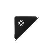 723.11.05 Σπογγοθήκη Γωνιακή Πρόσοψης /5cm Strantza – Black Mat 283x217x72 by Verdi - Image 2