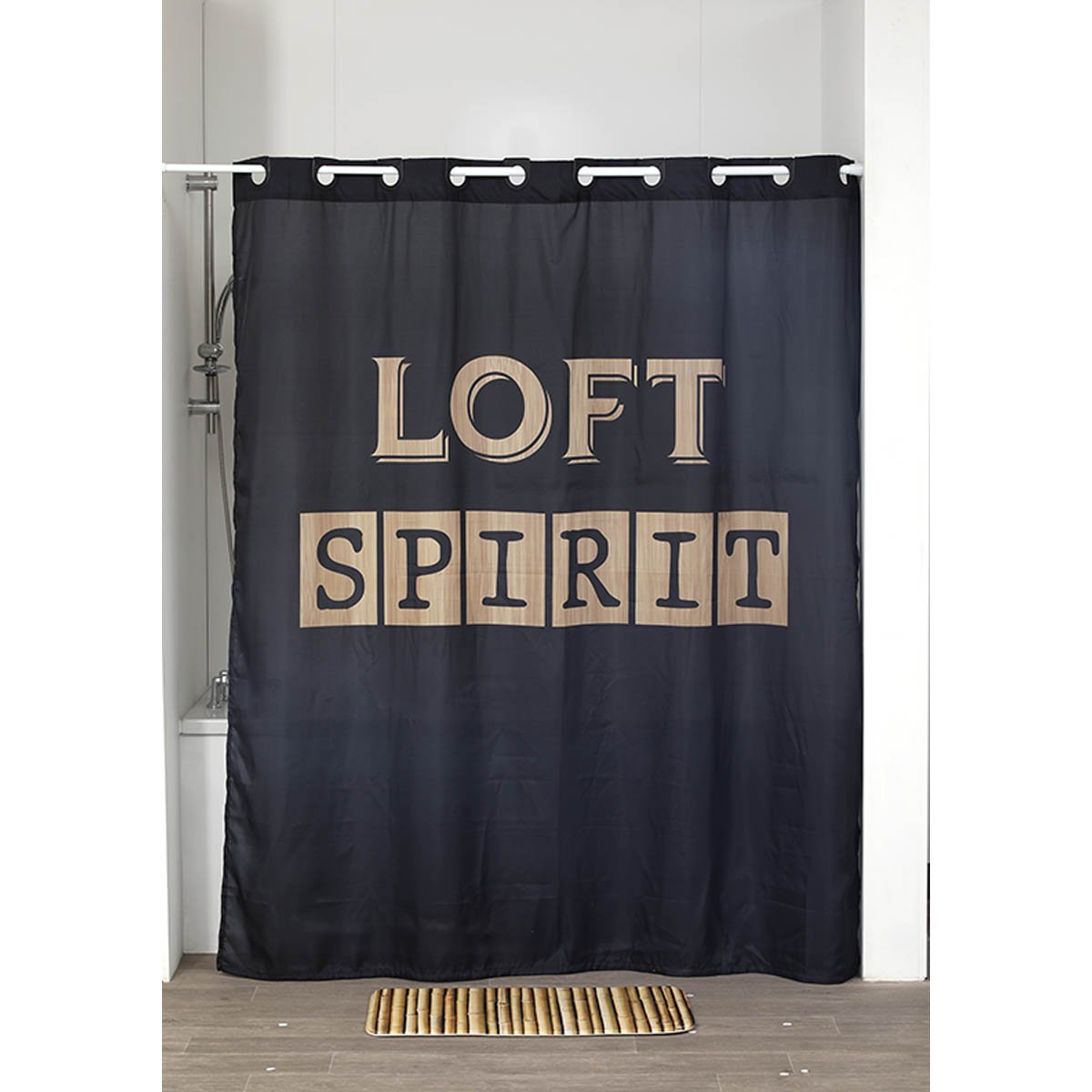 1279 Κουρτίνα μπάνιου polyester 180x200 cm Eurocasa - Image 1