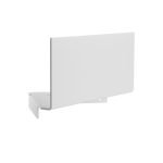 723.12.05 Σπογγοθήκη Γωνιακή Πρόσοψης /12cm Strantza – White Mat 283x217x142 by Verdi