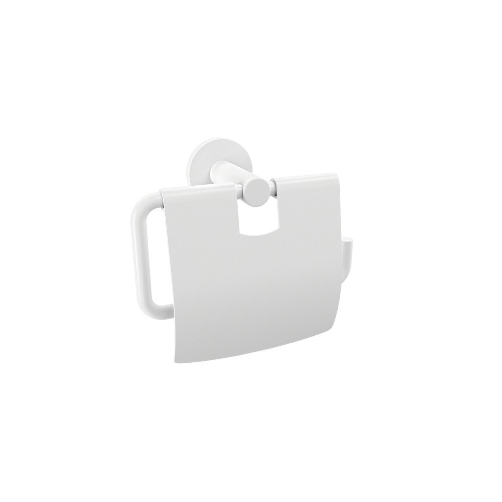 12_sigma_toilet_roll_holder_with_lid-1024x1024 - Αντιγραφή 303.14.01 Χαρτοθήκη με κάλυμμα Sigma - White Mat 140x75x125 by Verdi - Image 1