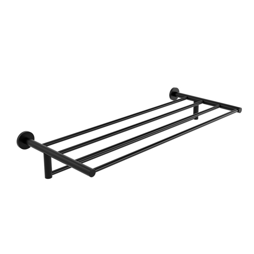 21_sigma_towel_rack_black_mat-1024x1024 303.38.05 Ραφιέρα Sigma - Black Mat 600x250x90 by Verdi - Image 1