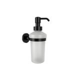 302.00.05 Dispenser Υγρού Σαπουνιού Omicron - Black Mat 70x105x180 – 250ml by Verdi
