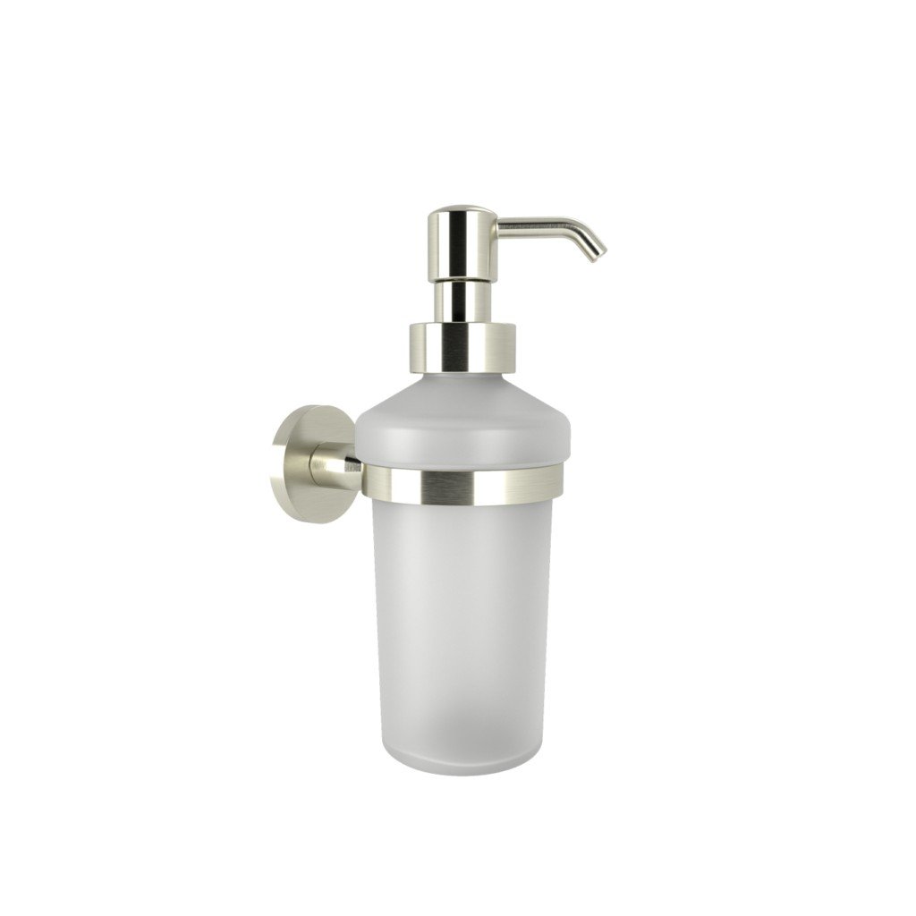 23_omicron_soap_dispenser_nickel_mat-1024x1024 302.00.78 Dispenser Υγρού Σαπουνιού Omicron - Nickel Mat 70x105x180 by Verdi - Image 1