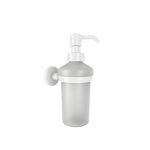 302.00.01 Dispenser Υγρού Σαπουνιού Omicron - White Mat 70x105x180 by Verdi