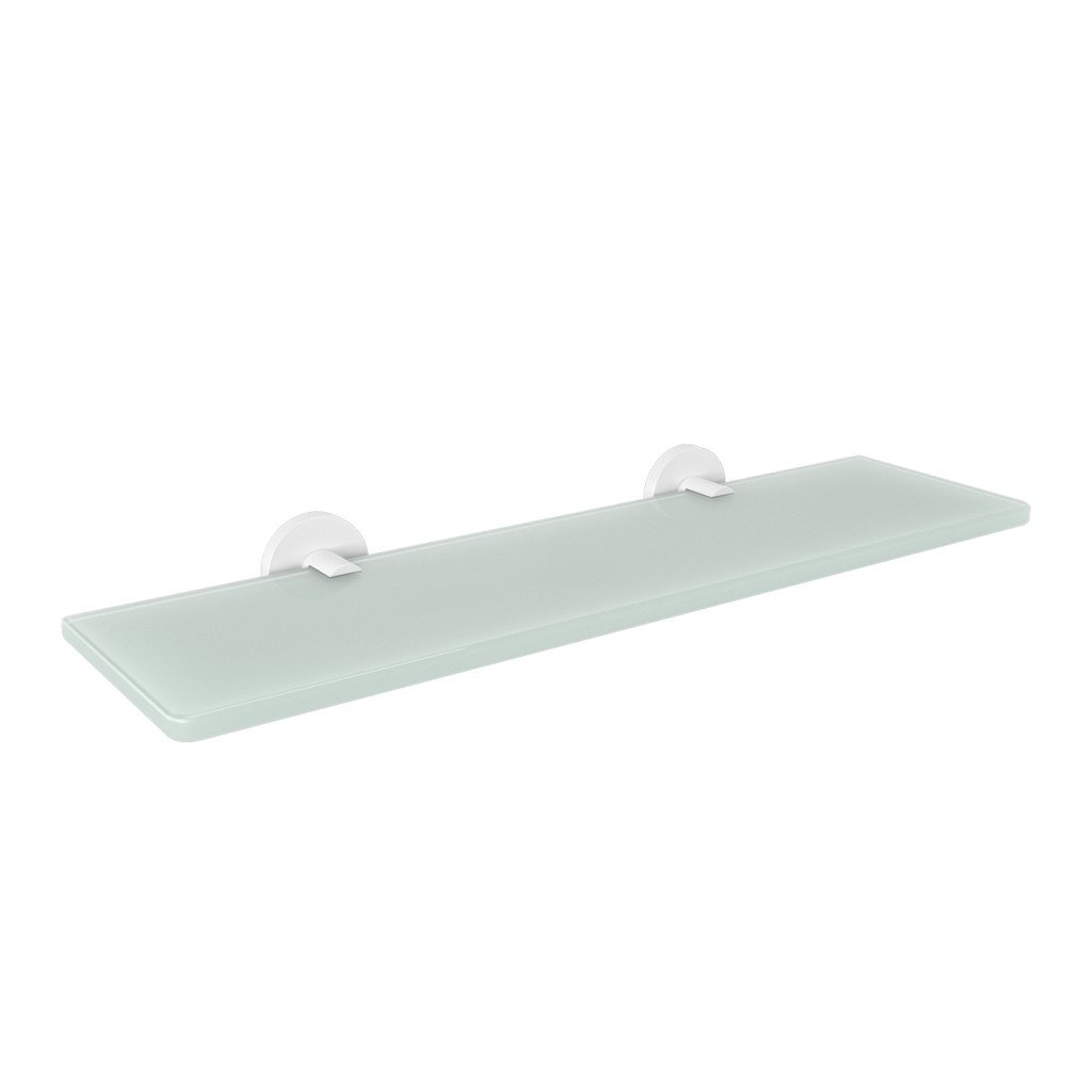 24_omicron_glass_shelf_white-1024x1024 302.28.01 Εταζέρα Omicron - White Mat 600x125x44 by Verdi - Image 1