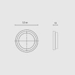 Χούφτες για συρόμενες πόρτες Ζωγομετάλ Χρώμιο Ματ 252 - Image 2