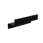 723.28.05 Ράφι Μεσαίας Πρόσοψης Strantza – Black Mat 300x93x100 by Verdi